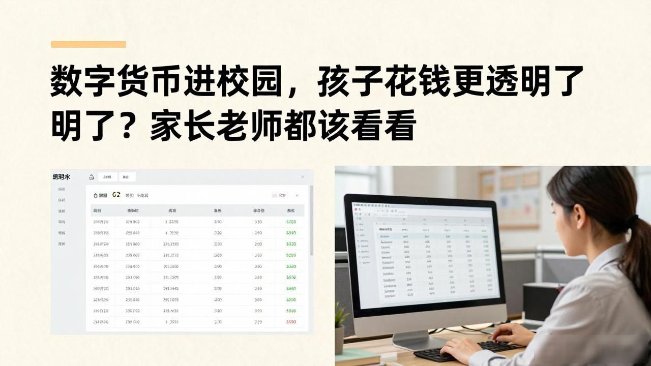 数字货币进校园，孩子花钱更透明了？家长老师都该看看