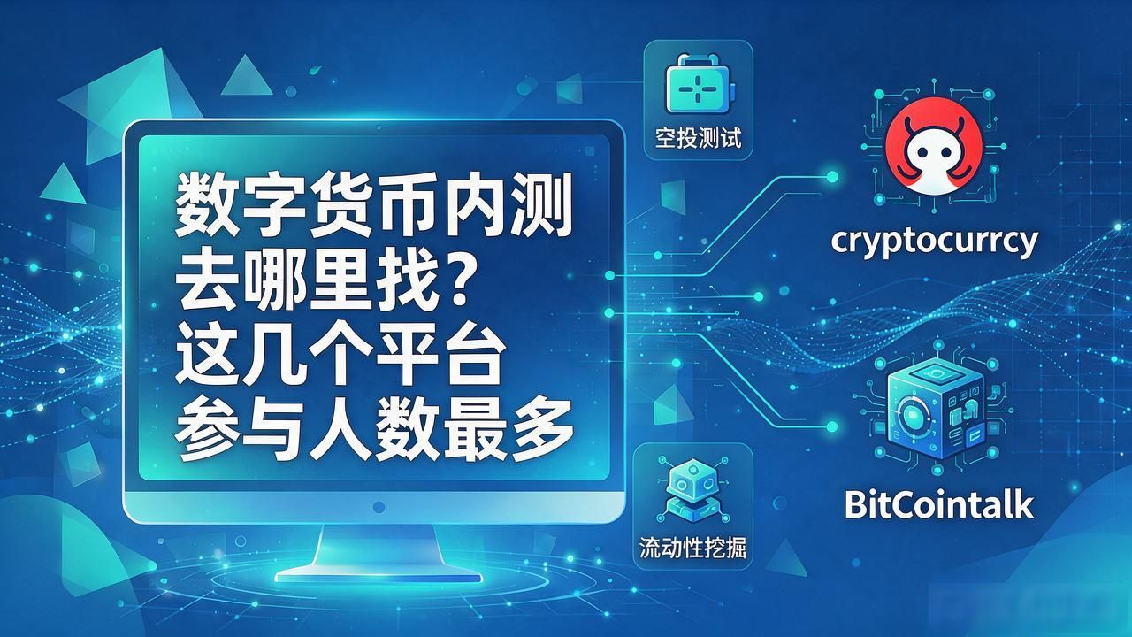 数字货币内测去哪里找？这几个平台参与人数最多