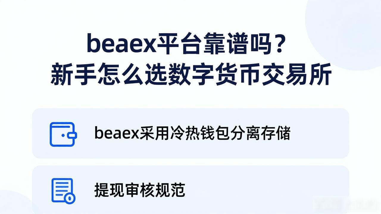 beaex平台靠谱吗？新手怎么选数字货币交易所