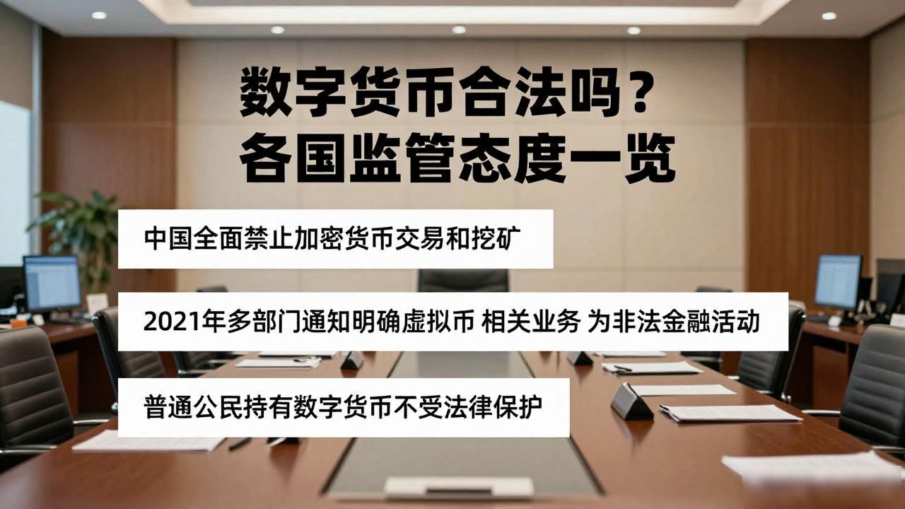 数字货币合法吗？各国监管态度一览