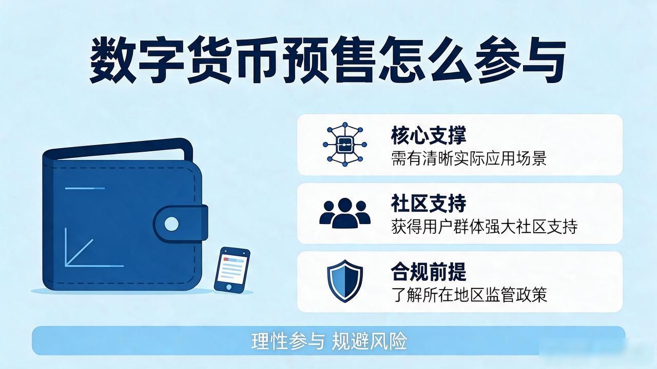 数字货币预售日怎么参与？一图搞懂