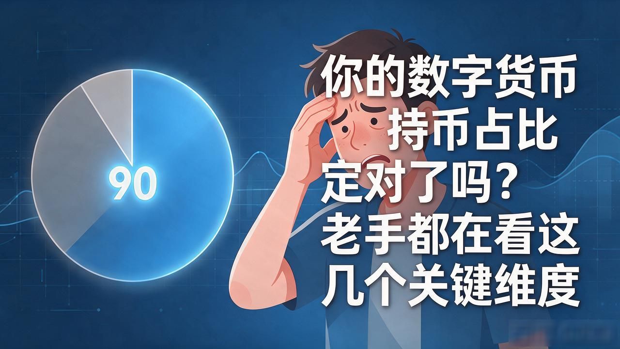 你的数字货币持币占比定对了吗？老手都在看这几个关键维度