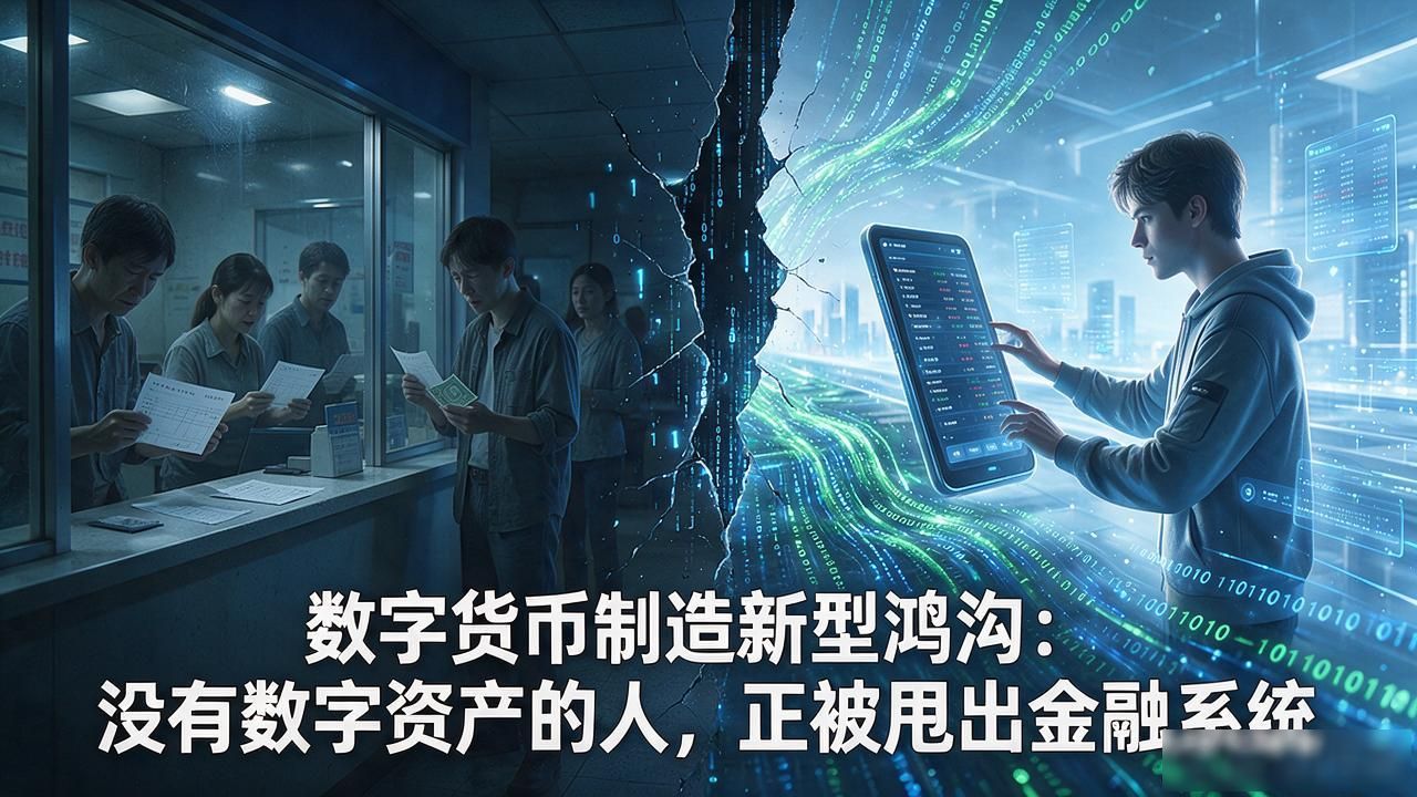 数字货币制造新型鸿沟：没有数字资产的人，正被甩出金融系统