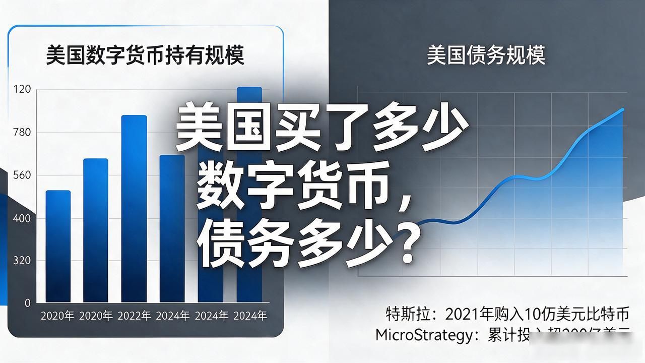 美国买了多少数字货币，债务多少？