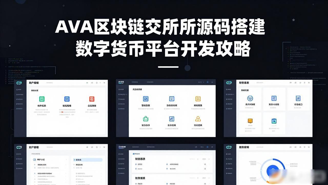 AVA区块链交易所源码搭建 数字货币平台开发攻略