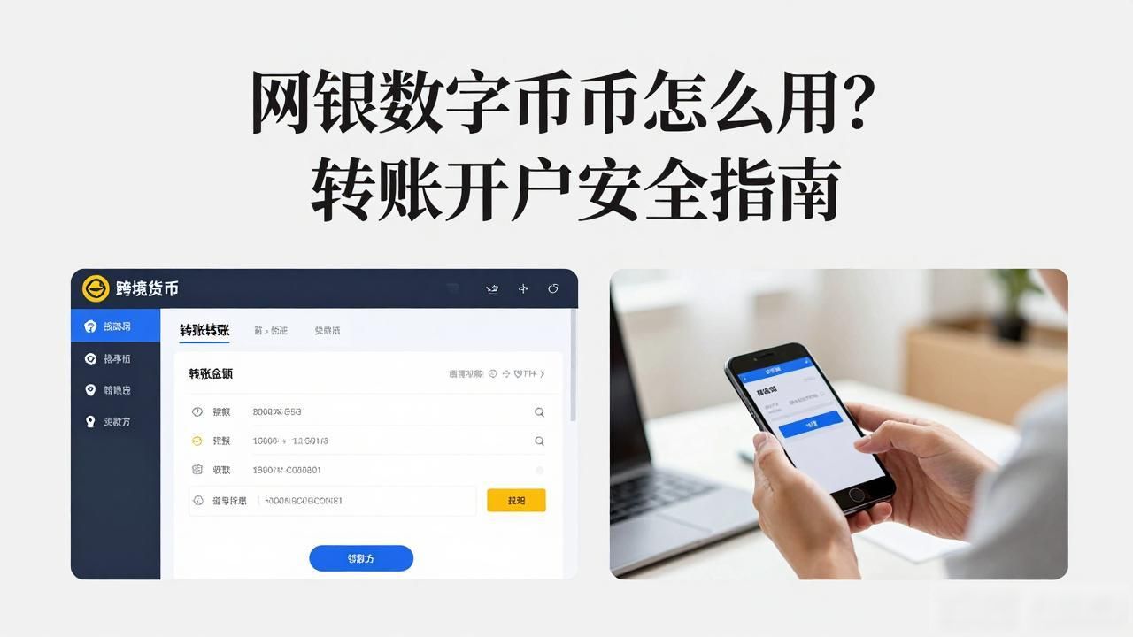 网银数字货币怎么用？转账开户安全指南