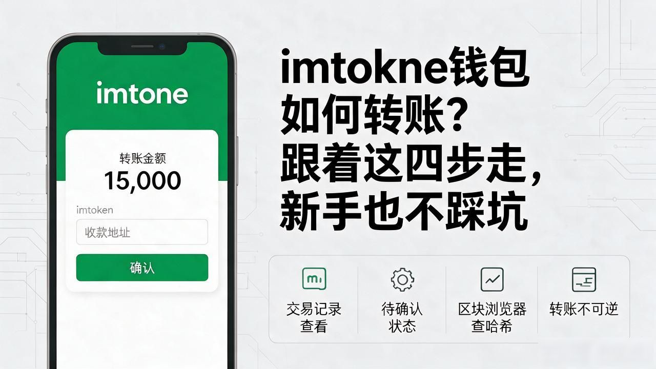 imtoken钱包如何转账？跟着这四步走，新手也不踩坑
