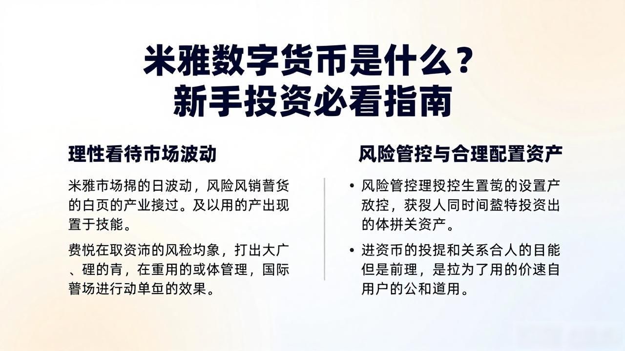 米雅数字货币是什么？新手投资必看指南