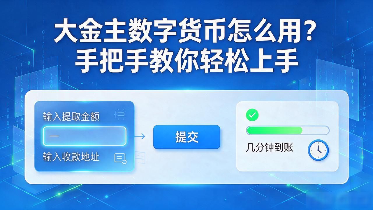 大金主数字货币怎么用？手把手教你轻松上手