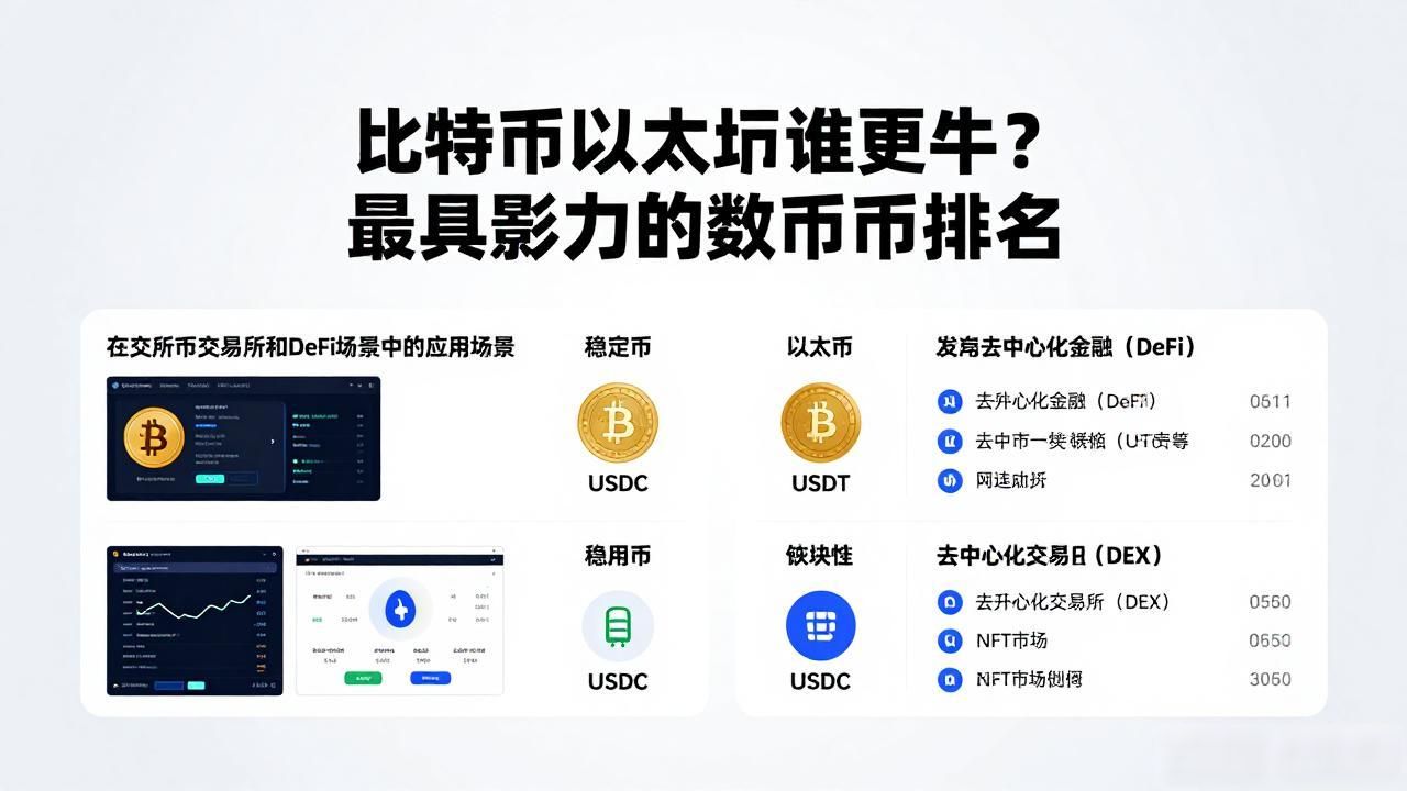 比特币以太坊谁更牛？最具影响力的数字货币排名