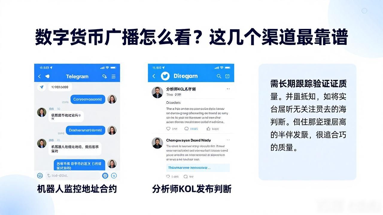 数字货币广播怎么看？这几个渠道最靠谱