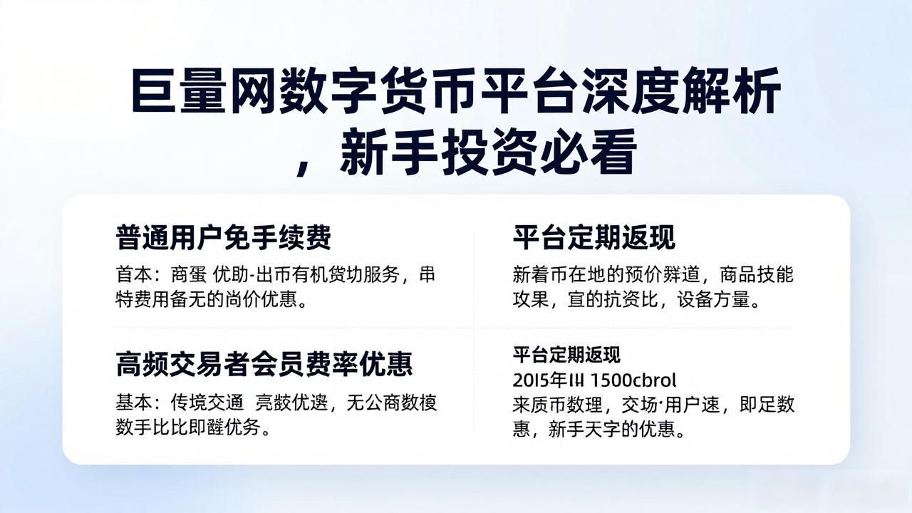 巨量网数字货币平台深度解析，新手投资必看