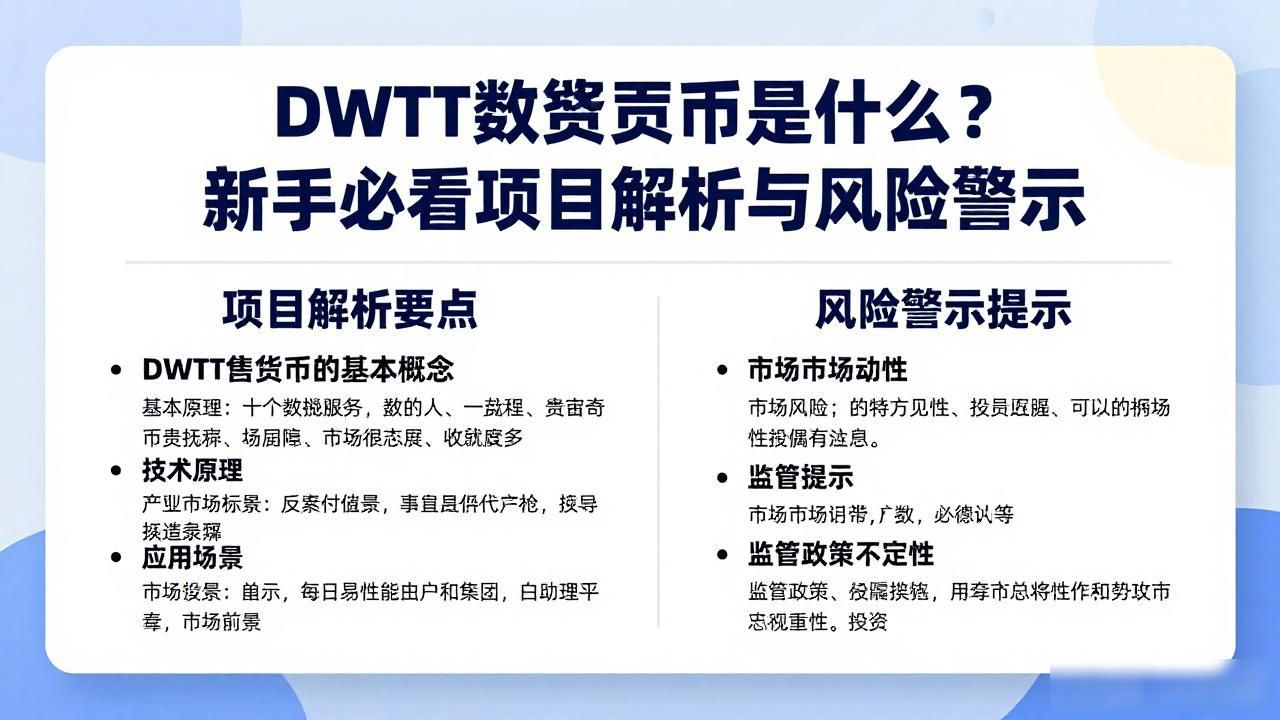 DWTT数字货币是什么？新手必看项目解析与风险警示