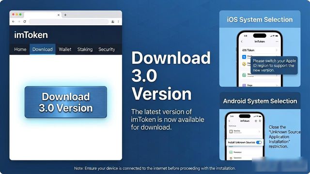 imToken 3.0 官网下载_如何通过imToken官网下载3.0版本管理你的数字资产?_imToken 钱包安全操作指南