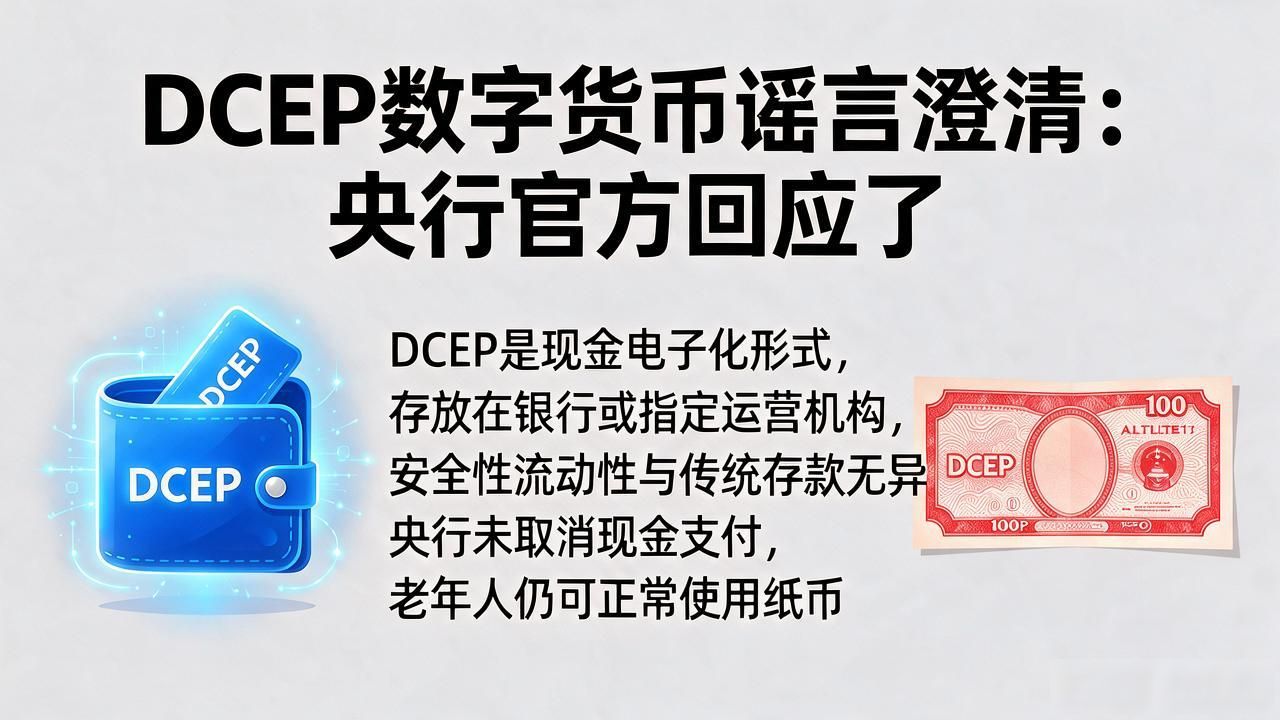 DCEP数字货币谣言澄清：央行官方回应了