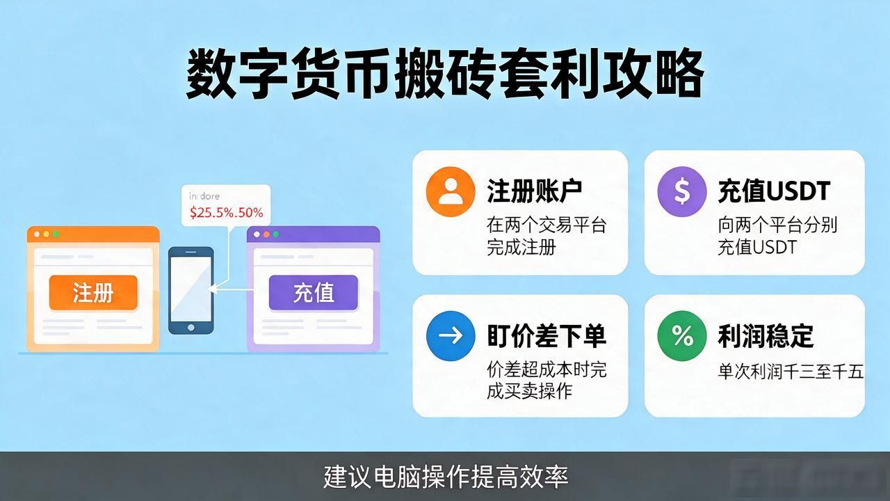 数字货币钱包搬砖套利：新手完全攻略，手把手教你操作