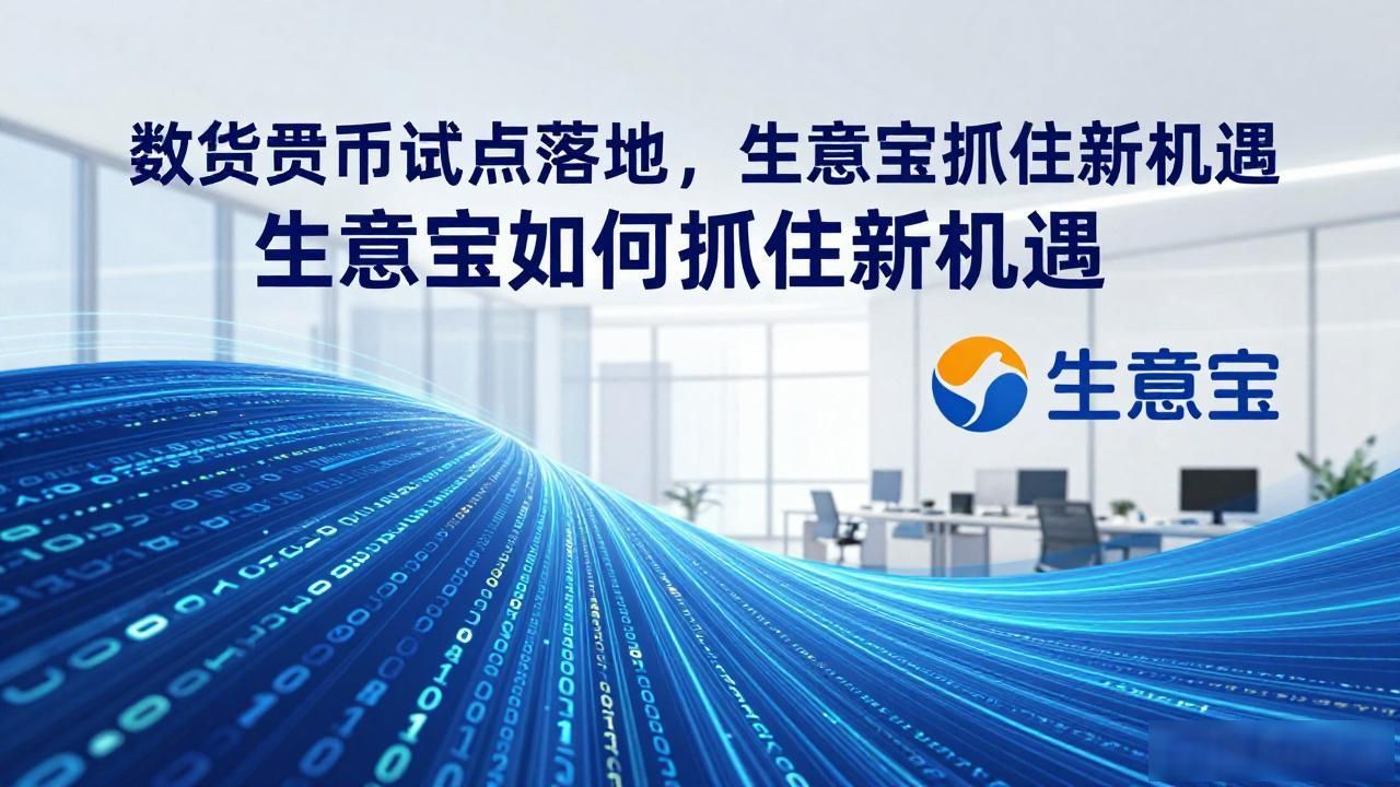 数字货币试点落地，生意宝如何抓住新机遇