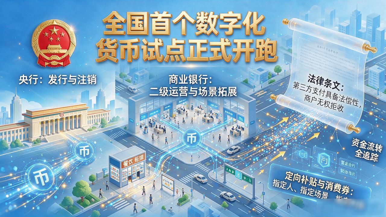 全国首个数字化货币试点正式开跑，普通人的钱包会有什么变化