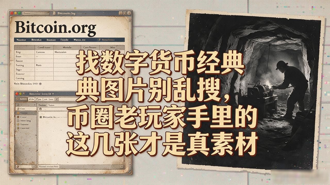 找数字货币经典图片别乱搜，币圈老玩家手里的这几张才是真素材