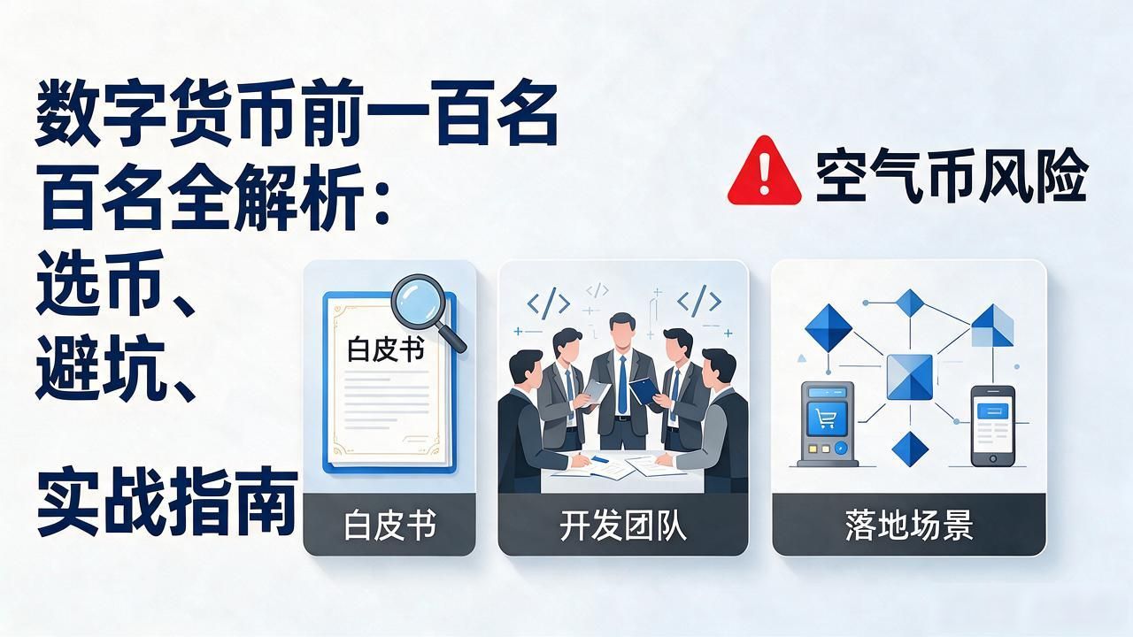 数字货币前一百名全解析：选币、避坑、实战指南