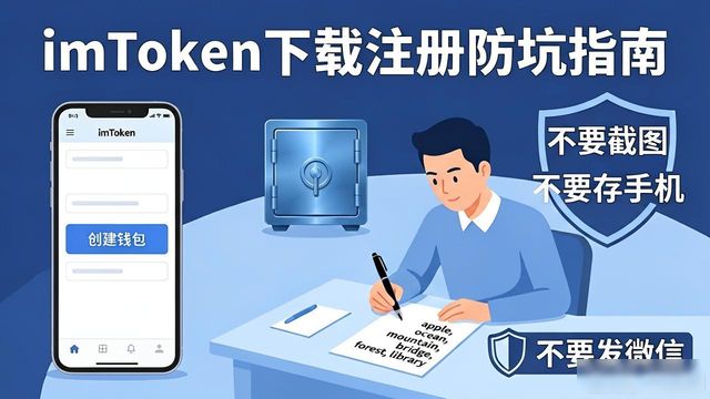 imToken下载注册防坑指南，安全三步走