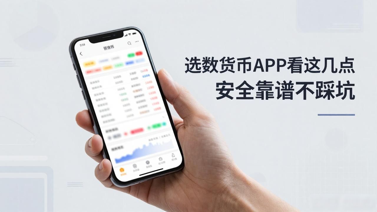 选数字货币APP看这几点 安全靠谱不踩坑