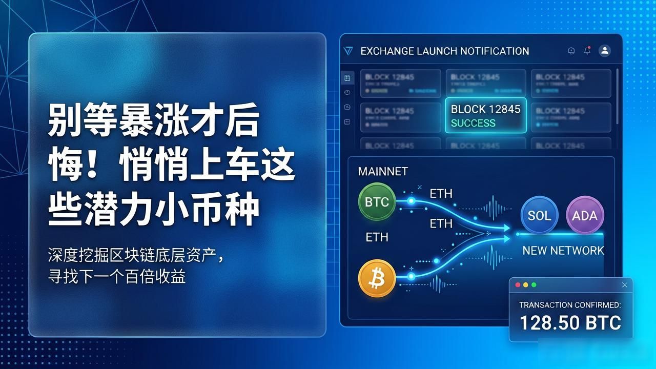 别等暴涨才后悔！悄悄上车这些潜力小币种
