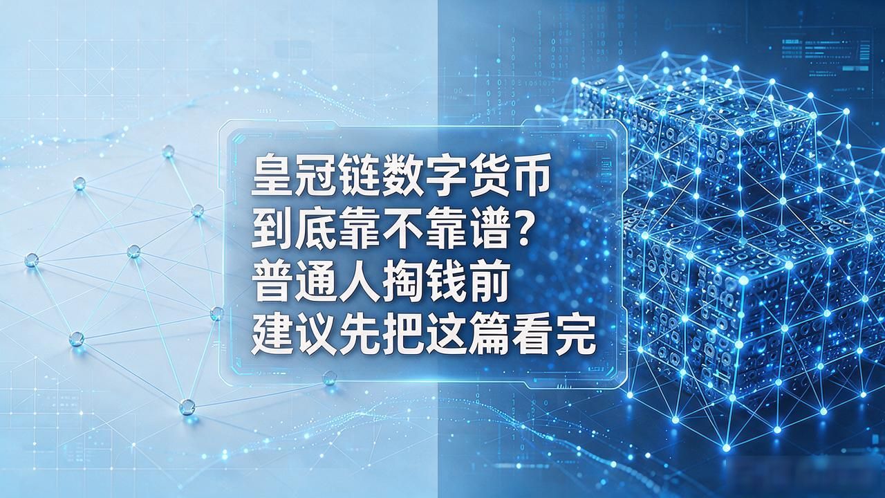 皇冠链数字货币到底靠不靠谱？普通人掏钱前建议先把这篇看完