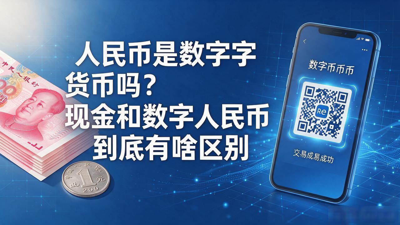 人民币是数字货币吗？现金和数字人民币到底有啥区别