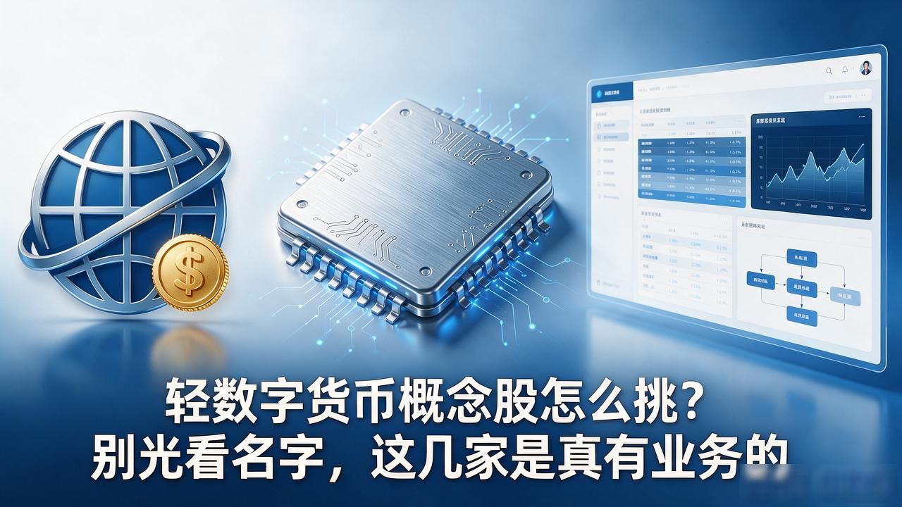 轻数字货币概念股怎么挑？别光看名字，这几家是真有业务的
