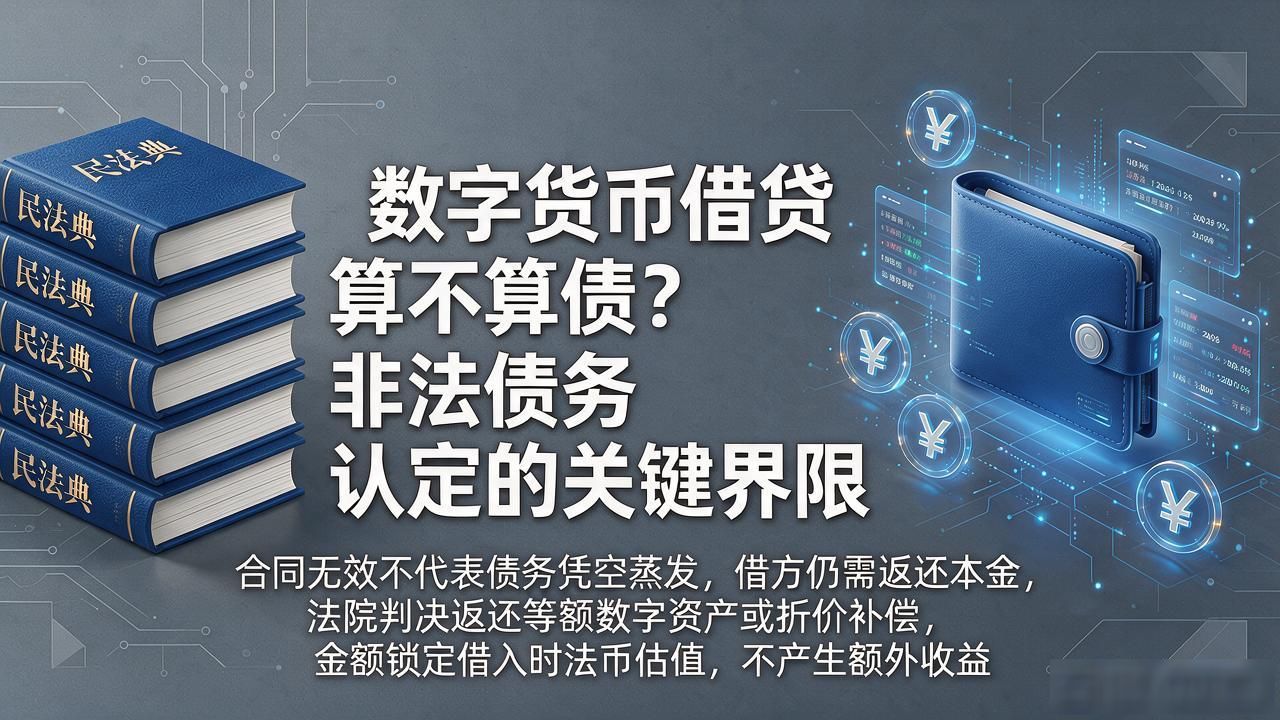 数字货币借贷算不算债？非法债务认定的关键界限
