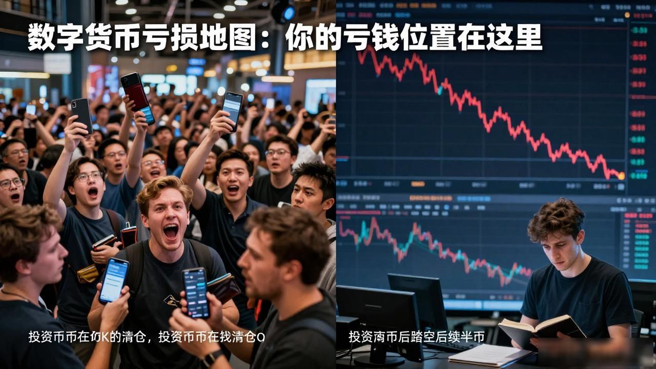 数字货币亏损地图：你的亏钱位置在这里