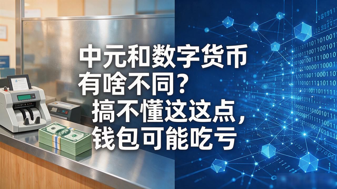 中元和数字货币有啥不同？搞不懂这点，钱包可能吃亏