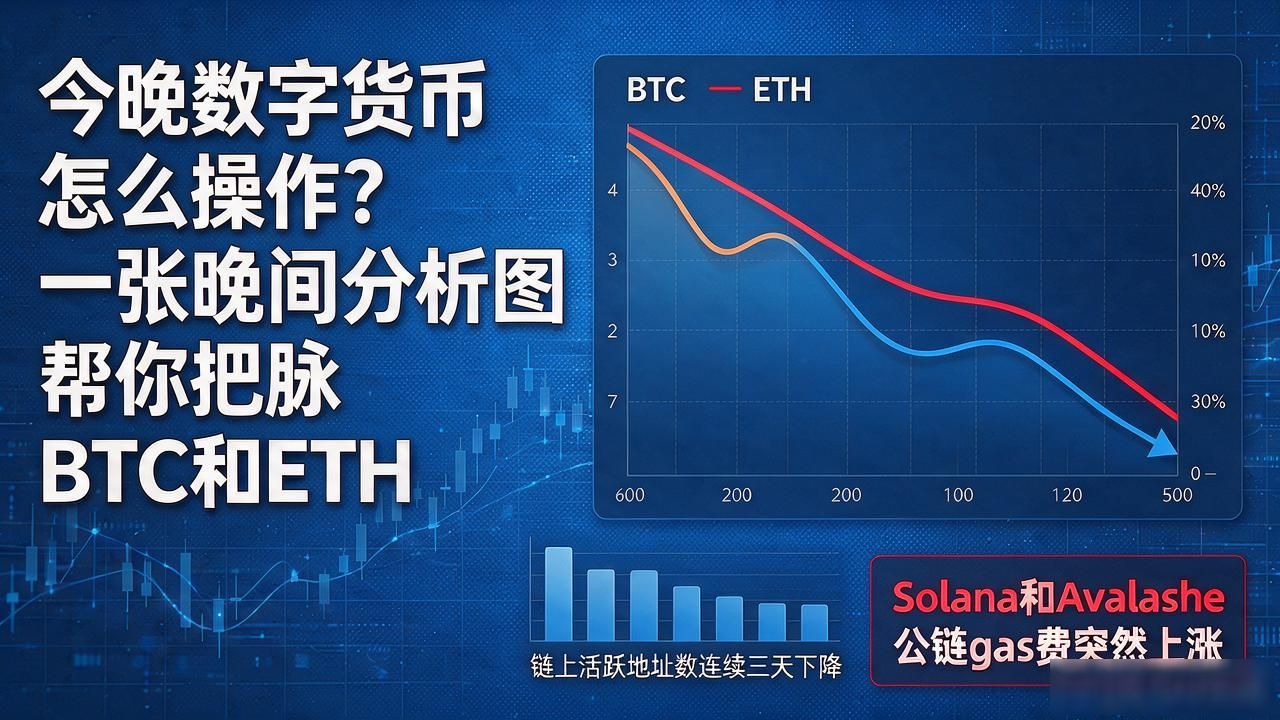 今晚数字货币怎么操作？一张晚间分析图帮你把脉BTC和ETH