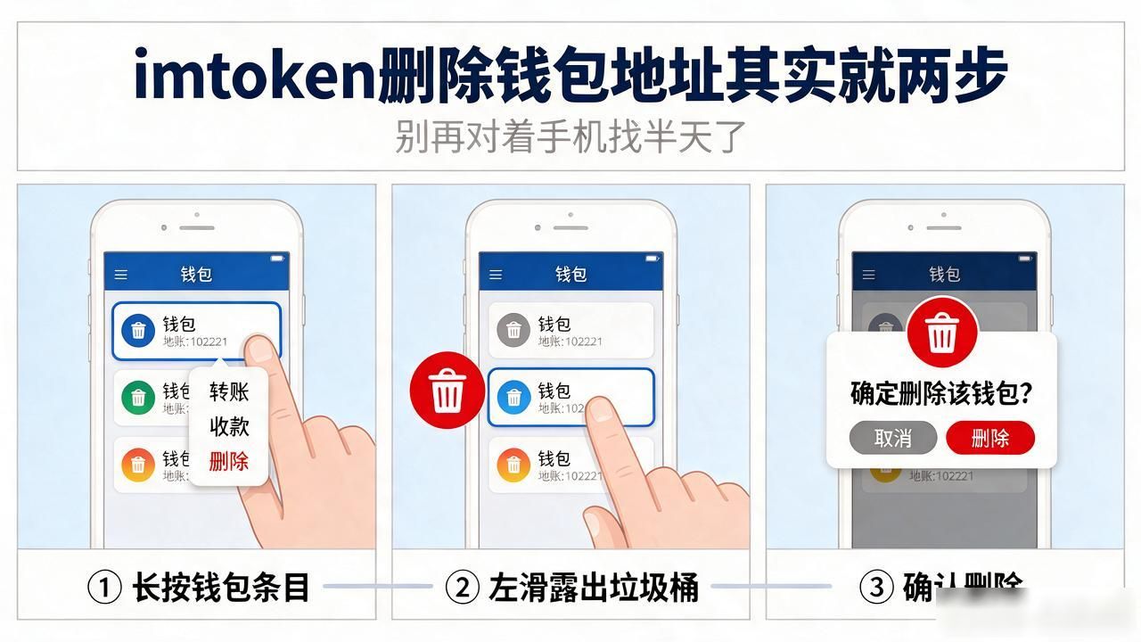 imtoken删除钱包地址其实就两步，别再对着手机找半天了