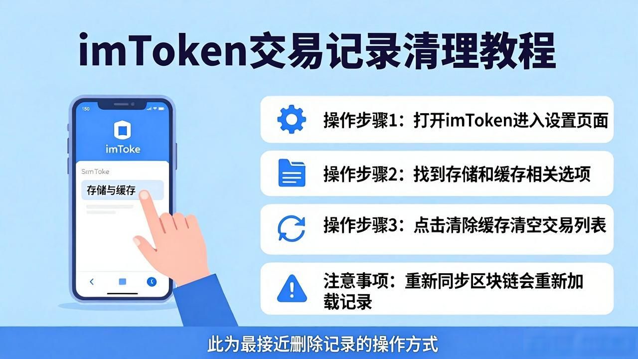 imtoken钱包交易记录怎么删？手把手教你清理历史