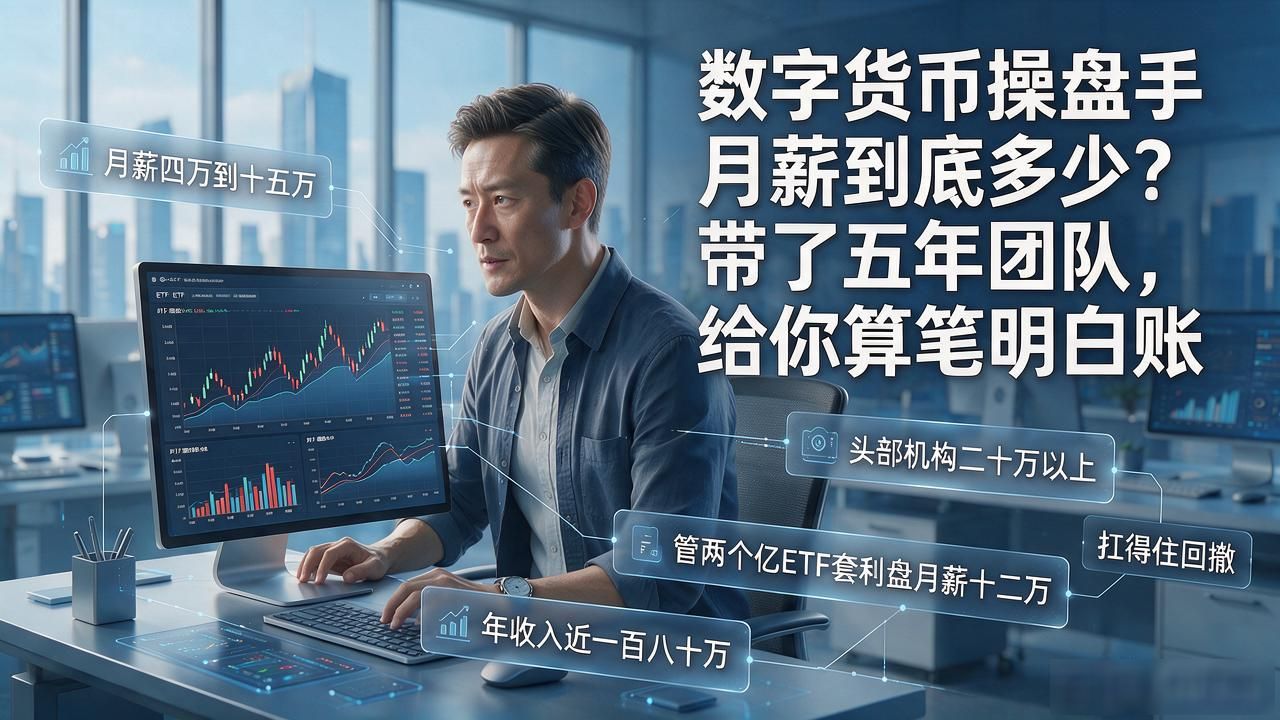 数字货币操盘手月薪到底多少？带了五年团队，给你算笔明白账