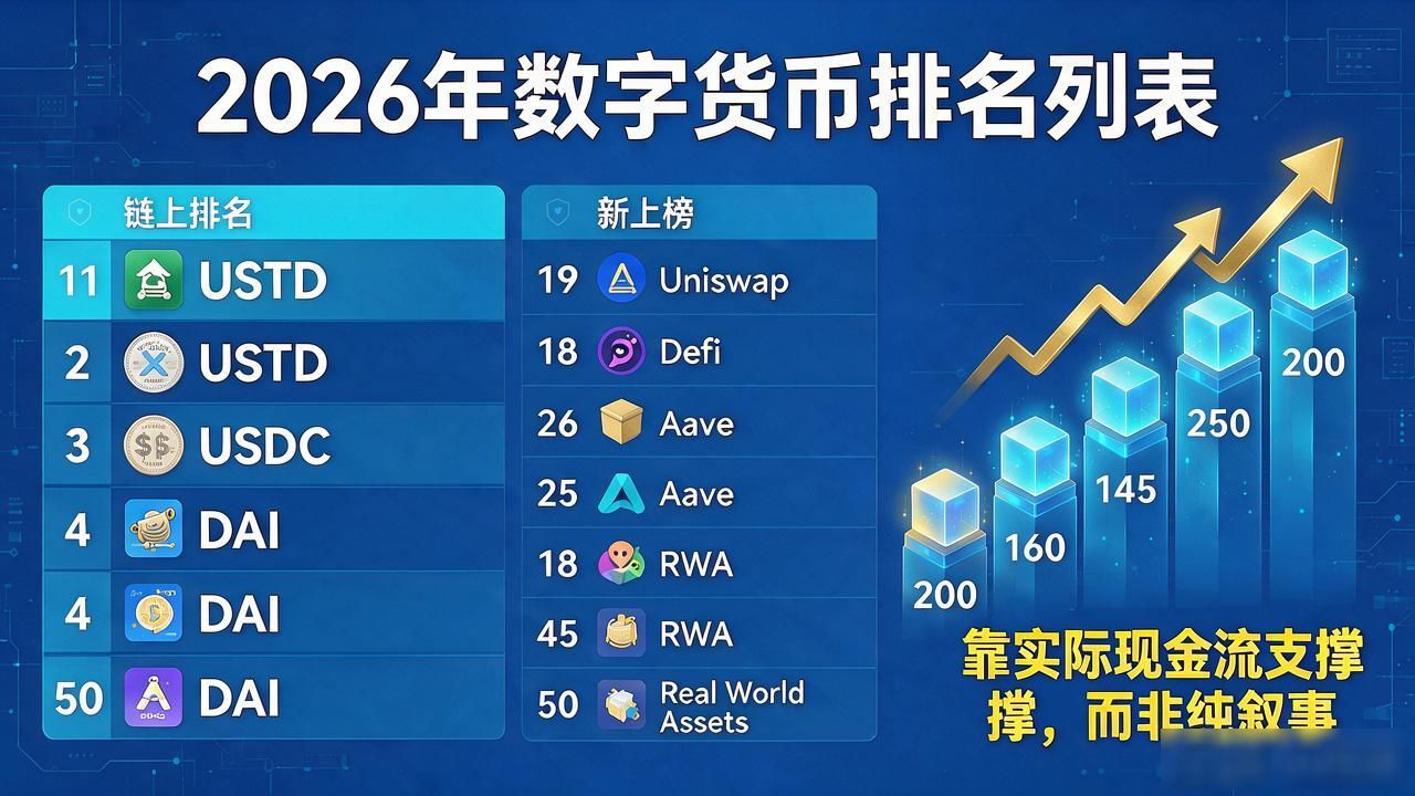 数字货币排名列表全解析：2026年主流币谁领跑、谁掉队