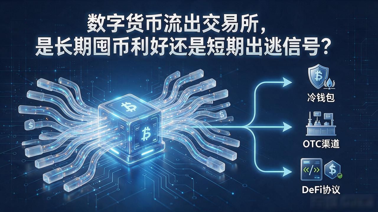 数字货币流出交易所，是长期囤币利好还是短期出逃信号？