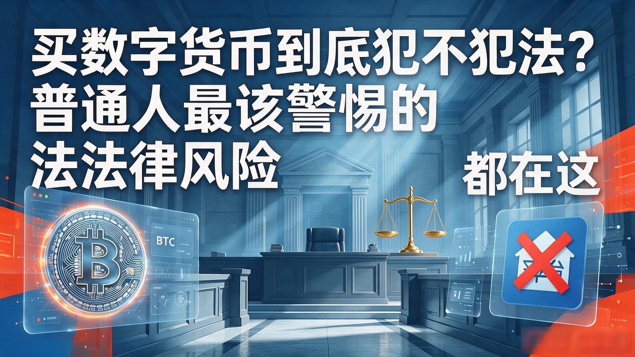 买数字货币到底犯不犯法？普通人最该警惕的法律风险都在这