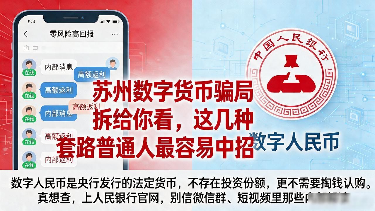 苏州数字货币骗局拆给你看，这几种套路普通人最容易中招