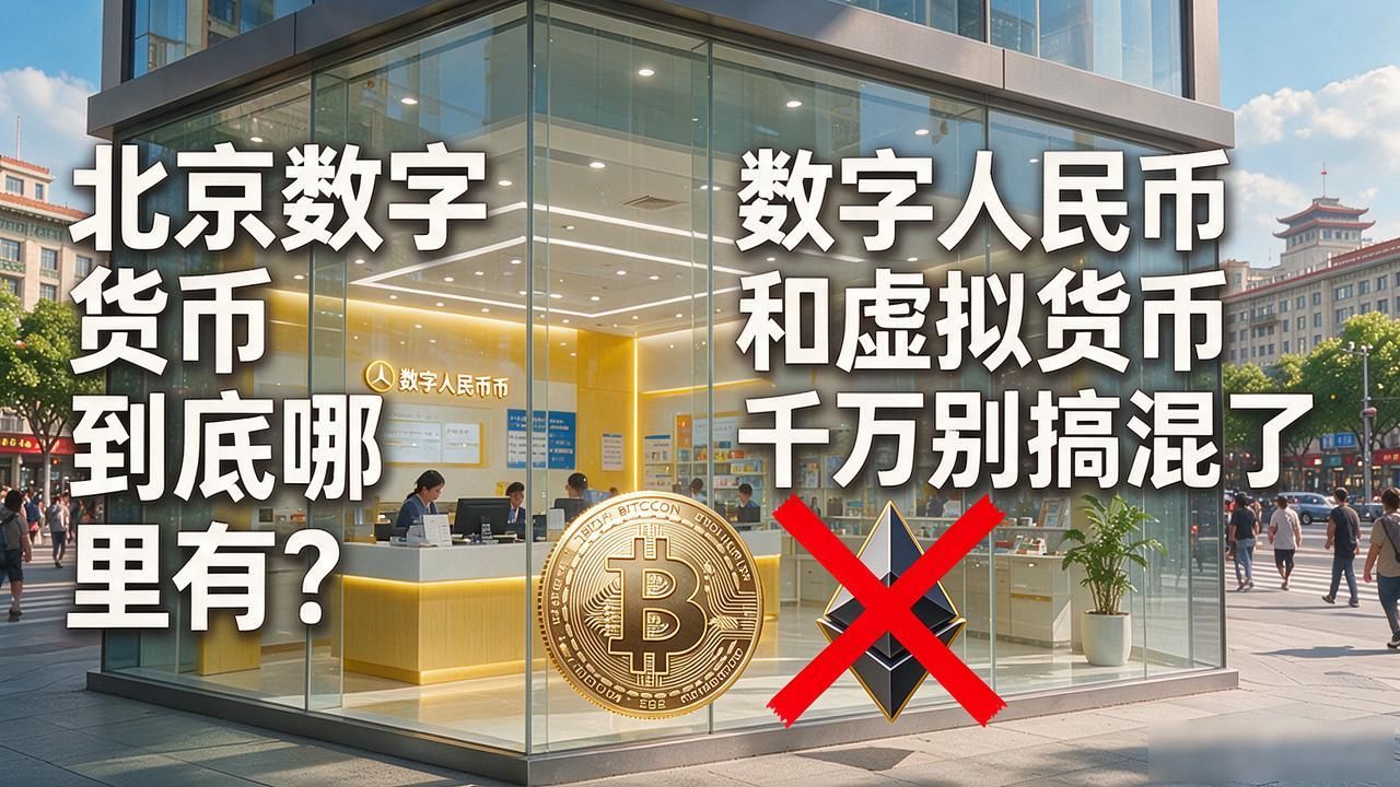 北京数字货币到底哪里有？数字人民币和虚拟货币千万别搞混了