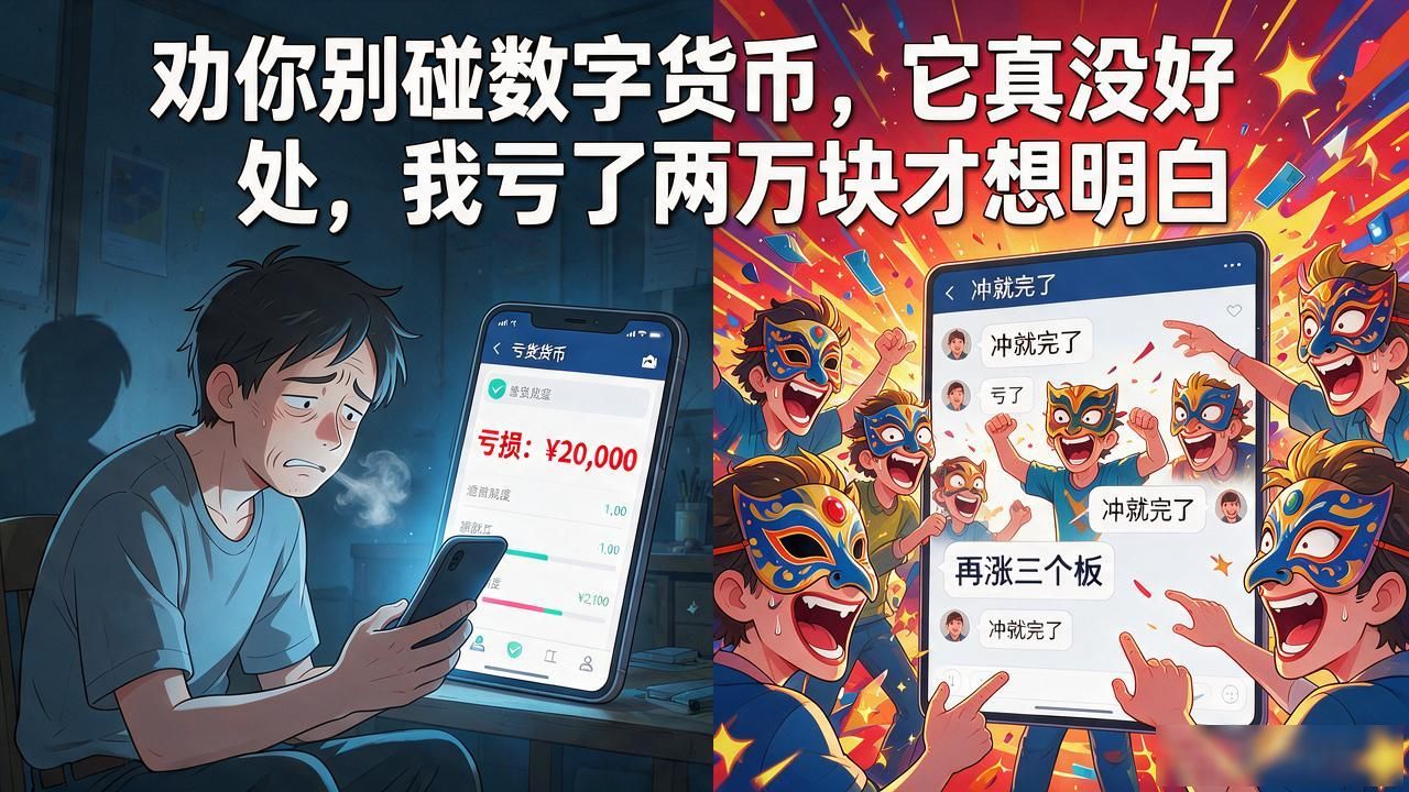 劝你别碰数字货币，它真没好处，我亏了两万块才想明白