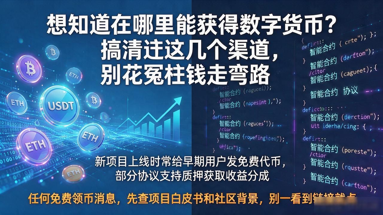 想知道在哪里能获得数字货币？搞清这几个渠道，别花冤枉钱走弯路
