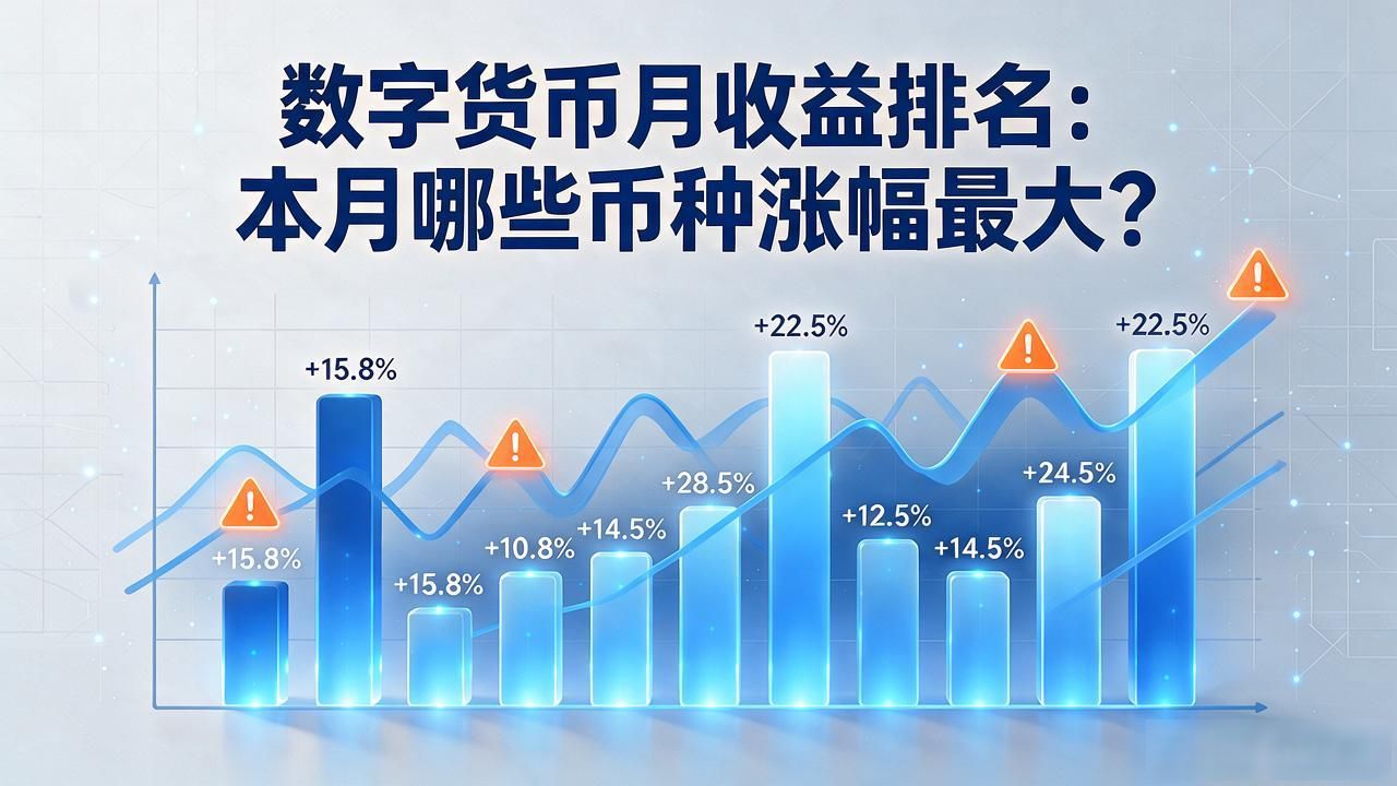 数字货币月收益排名：本月哪些币种涨幅最大？