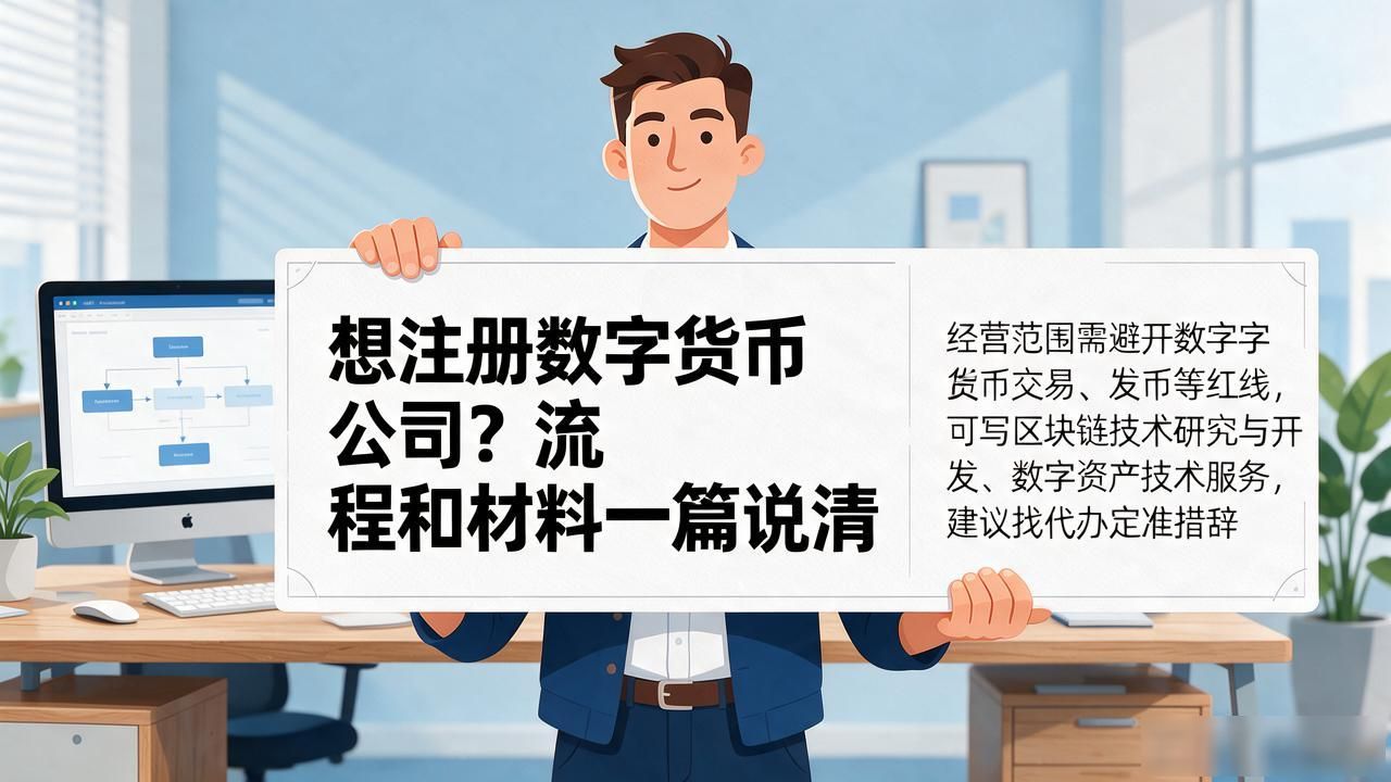 想注册数字货币公司？流程和材料一篇说清
