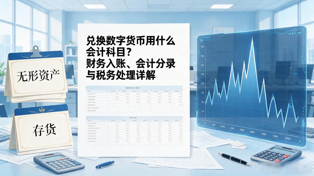 兑换数字货币用什么会计科目？财务入账、会计分录与税务处理详解