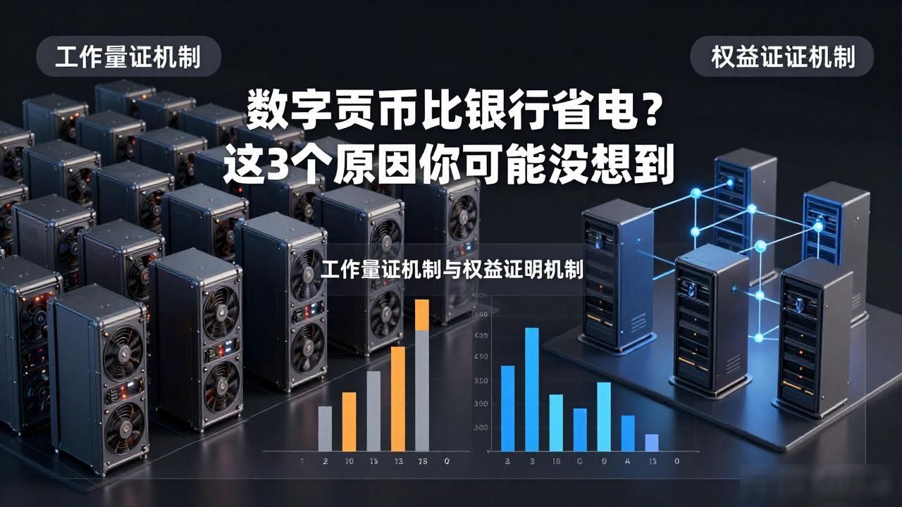 数字货币比银行省电？这3个原因你可能没想到