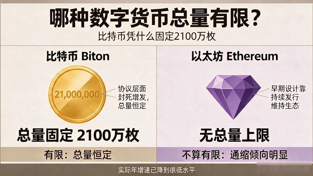 哪种数字货币总量有限？比特币凭什么固定2100万枚
