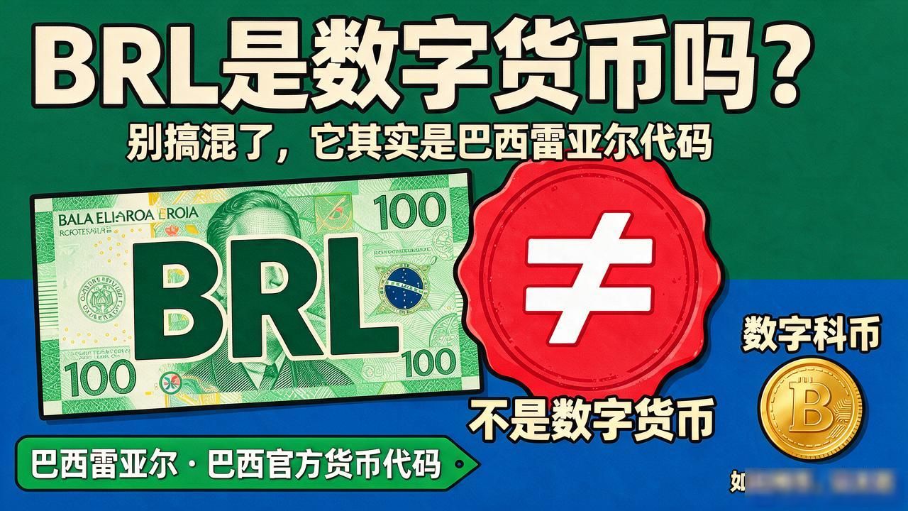 BRL是数字货币吗？别搞混了，它其实是巴西雷亚尔代码